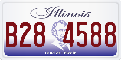 IL license plate B284588