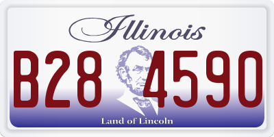 IL license plate B284590