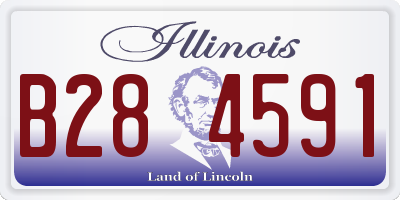 IL license plate B284591