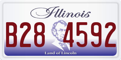 IL license plate B284592