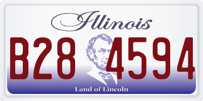 IL license plate B284594
