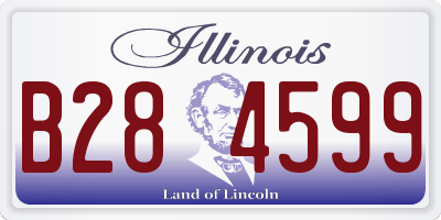 IL license plate B284599