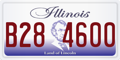 IL license plate B284600