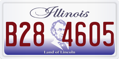 IL license plate B284605
