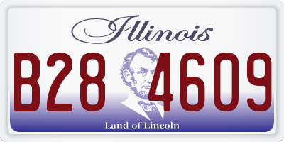 IL license plate B284609