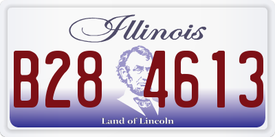 IL license plate B284613