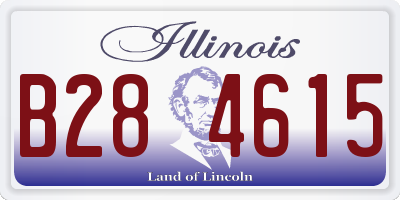 IL license plate B284615