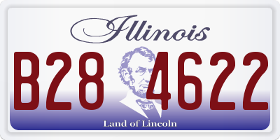 IL license plate B284622