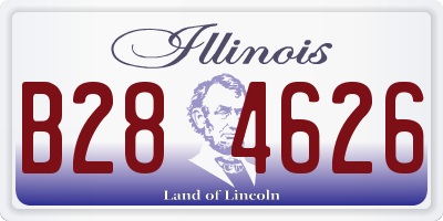 IL license plate B284626