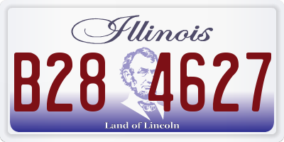 IL license plate B284627