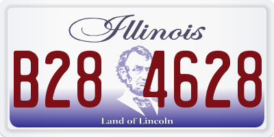 IL license plate B284628