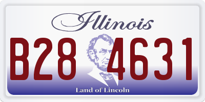 IL license plate B284631