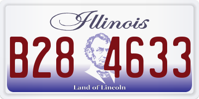 IL license plate B284633