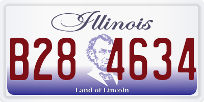 IL license plate B284634