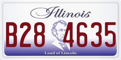 IL license plate B284635