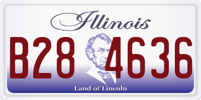 IL license plate B284636