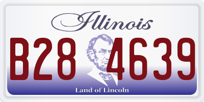 IL license plate B284639