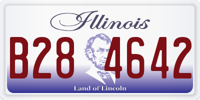 IL license plate B284642