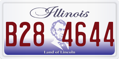 IL license plate B284644