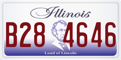 IL license plate B284646