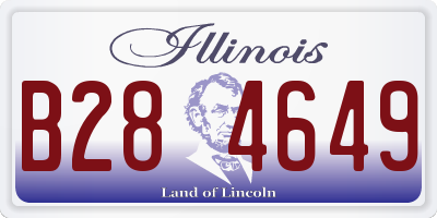 IL license plate B284649
