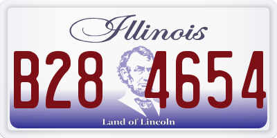 IL license plate B284654
