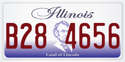 IL license plate B284656