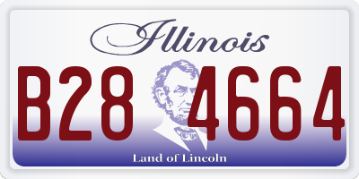 IL license plate B284664