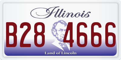 IL license plate B284666