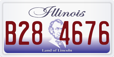 IL license plate B284676
