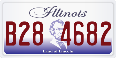 IL license plate B284682