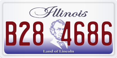 IL license plate B284686