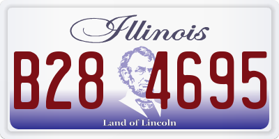 IL license plate B284695
