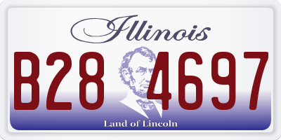 IL license plate B284697