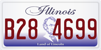 IL license plate B284699