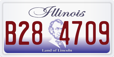 IL license plate B284709