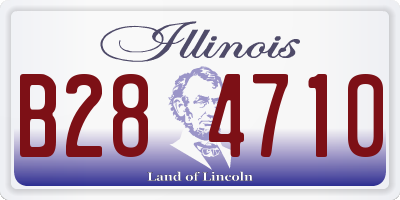 IL license plate B284710