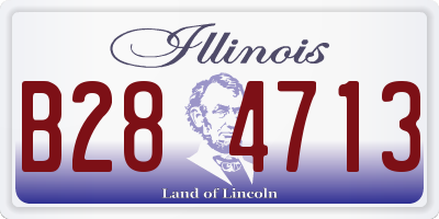 IL license plate B284713