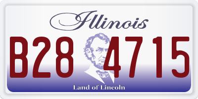 IL license plate B284715