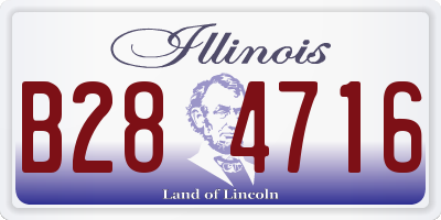 IL license plate B284716