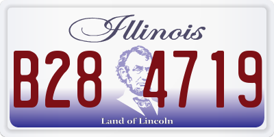 IL license plate B284719