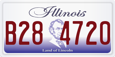IL license plate B284720