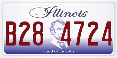 IL license plate B284724