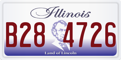IL license plate B284726