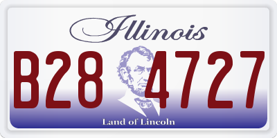 IL license plate B284727