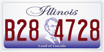 IL license plate B284728