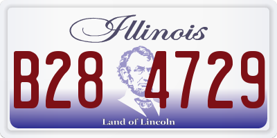 IL license plate B284729