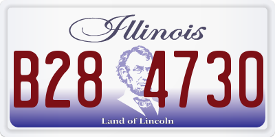 IL license plate B284730