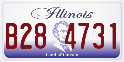 IL license plate B284731