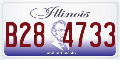 IL license plate B284733